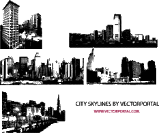 City Skyline Vector Images Thumbnail