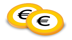 Coins with Euro-Sign