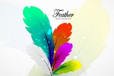 Colorful Abstract Vector Feathers Thumbnail