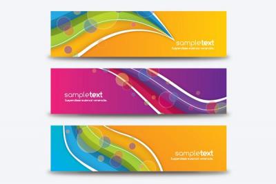 Colorful All Purpose Vector Banners Thumbnail