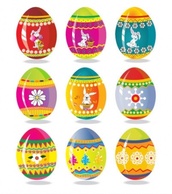 Colorful designer eggs Thumbnail