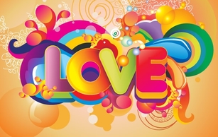 Colorful Love Background Vector Art Thumbnail