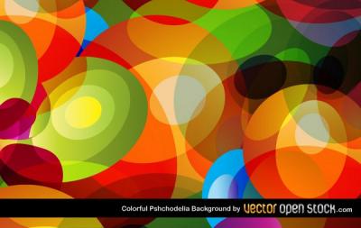 Colorful Psychodelic Vector Background Thumbnail