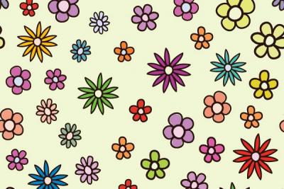 Colorful Vector Flower Pattern Thumbnail