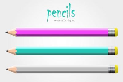 Colorful Vector Pencils Thumbnail