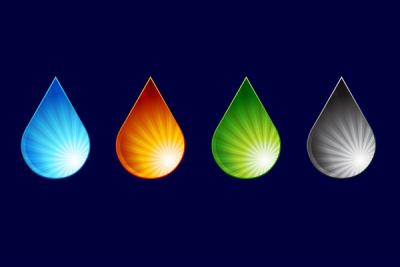 Colorful Water Drop Vector Thumbnail