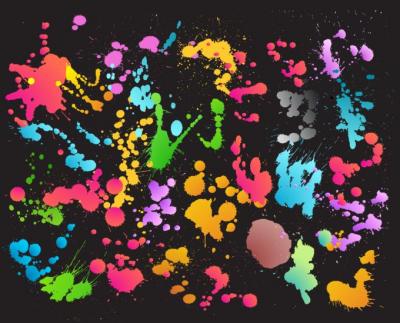Colourful Splat Background Thumbnail