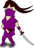 Comic Characters Ninja clip art