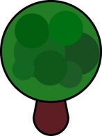 Comic Tree clip art