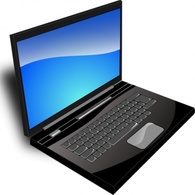 Computer Black Notebook Top Laptop Electronics Free Portable Dell X PC Glassy Laptops Lap Thumbnail