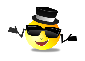 Cool Dapper Shruggy Smiley