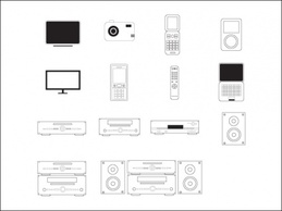 Cool free electronics vector set.