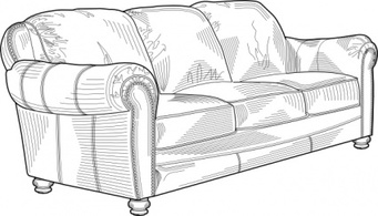 Couch Furniture clip art Thumbnail