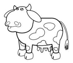 Cow Outline Thumbnail