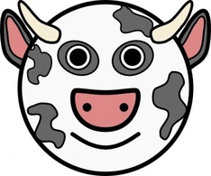 Cow Vache clip art Thumbnail