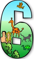 Creation Days Numbers clip art Thumbnail