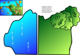 Creation Scene clip art