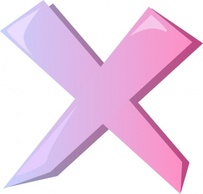 Cross Wrong X Icon clip art Thumbnail