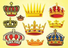 Crowns Vectors Thumbnail