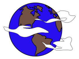 Crudely drawn globe