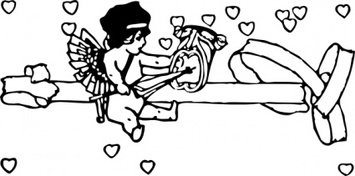 Cupid With Tragedy Mask clip art Thumbnail