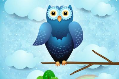 Cute Owl Vector Illustration Thumbnail