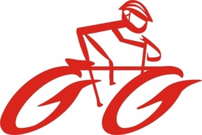 Cyclist On Bike clip art Thumbnail