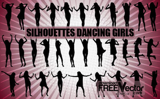 Dancing Girls Silhouettes Thumbnail