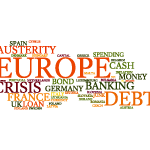 Debt Europe Crisis Vector Cloud Thumbnail