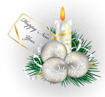 December Vector Christmas Greeting Card Thumbnail