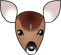 Deer Head clip art Thumbnail