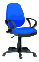 Desk Chair-Blue with wheels Thumbnail