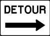 Detour Traffic Vector Sign Thumbnail