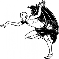 Devil Posing clip art