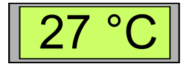 Digital Display with Temperature 27°C