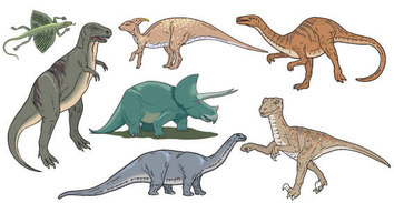 Dinosaurs vector Thumbnail