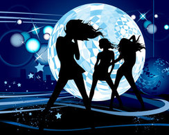 Discoball Girl Party illustration vector Thumbnail