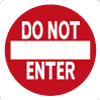 Do Not Enter Traffic Sign Thumbnail