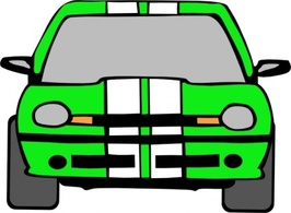 Dodge Neon (green) clip art Thumbnail