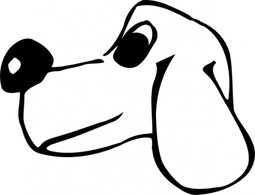 Dog Head clip art