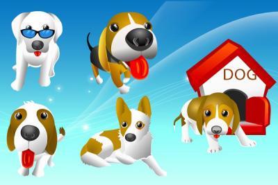 Dogs & Puppies Vector Thumbnail