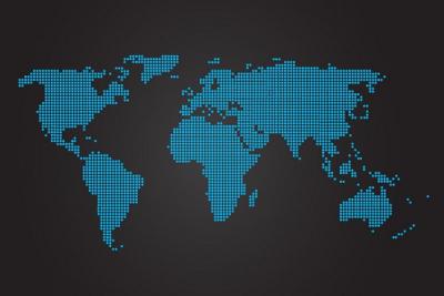 Dotted World Map Vector Thumbnail