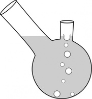Double Neck Boiling Flask clip art Thumbnail