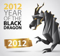 Dragon Origami Vector Thumbnail