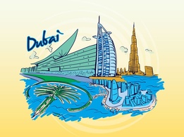 Dubai Travel Graphic Thumbnail