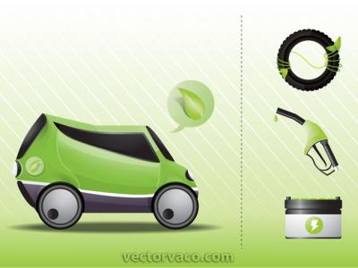 Eco Car Vector Thumbnail