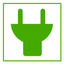 Eco Green Plug Icon