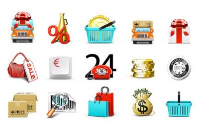 Ecommerce Shopping Vector Icons Thumbnail