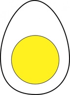 Egg White Yellow Protein clip art Thumbnail