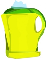 Electric Yellow Teapot clip art Thumbnail